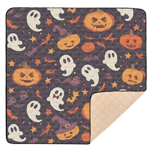 Entzückende Geister und Kürbisse, Halloween-Muster, niedlich, faltbar, für den Boden, waschbar, Aktivitätsmatte für Entzückende Geister und Kürbisse, Halloween-Muster, niedlich, faltbar, für den Boden, waschbar, Aktivitätsmatte für von GuoChe