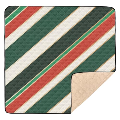 Festive Striped Christmas Large Non-Slip for Floor Comfortable Activity Gym Mat for Baby Toddler Festive Striped Christmas Large Non-Slip for Floor Comfortable Activity Gym Mat for Baby Toddler von GuoChe