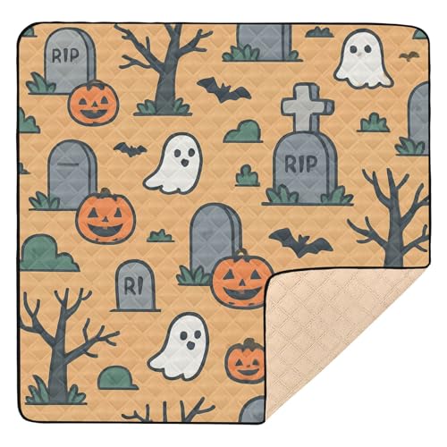 Friedhofsgeister-Halloween-Muster, weich gepolstert, für drinnen und draußen, wasserabweisend, Aktivitätsmatte Friedhofsgeister-Halloween-Muster, weich gepolstert, für drinnen und draußen, wasserabweisend, Aktivitätsmatte von GuoChe