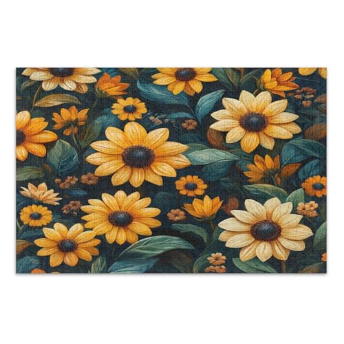 Gänseblümchen und Sonnenblumen 1000 Teile Puzzle - Puzzle für Erwachsene Gänseblümchen und Sonnenblumen 1000 Teile Puzzle - Puzzle für Erwachsene von GuoChe