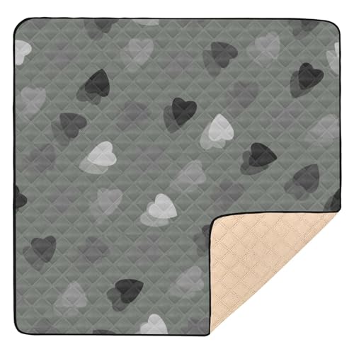 Geisterherzen, weich, dick, für Boden, wasserdicht, Spielzimmer, Aktivitätsmatte für Babys, Kinder, Kleinkinder von GuoChe