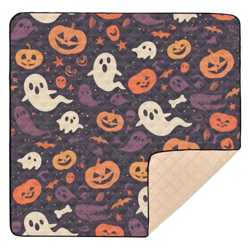 Ghosts on Dark Background Halloween Large Stylish for Floor Washable Padded Baby Mat for Baby Kids Ghosts on Dark Background Halloween Large Stylish for Floor Washable Padded Baby Mat for Baby Kids von GuoChe