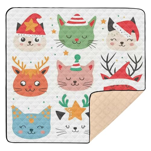GuoChe 963 niedliche faltbare Krabbelmatte für den Boden, 1-teilige Baby-Krabbelmatte für Babys, Kleinkinder, 127 cm x von GuoChe
