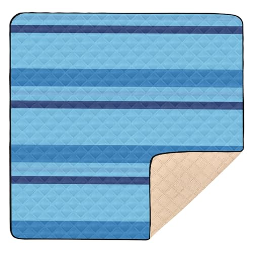 GuoChe Blue Ocean Stripes große stabile Bodenmatte für Babys, Kleinkinder GuoChe Blue Ocean Stripes große stabile Bodenmatte für Babys, Kleinkinder von GuoChe