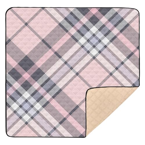 GuoChe Buffalo Plaid Plaid Schottenkaro-Muster Schottland Rosa niedlich faltbar für Boden wasserabweisend gepolsterte Babymatte für GuoChe Buffalo Plaid Plaid Schottenkaro-Muster Schottland Rosa niedlich faltbar für Boden wasserabweisend gepolsterte Babymatte für von GuoChe