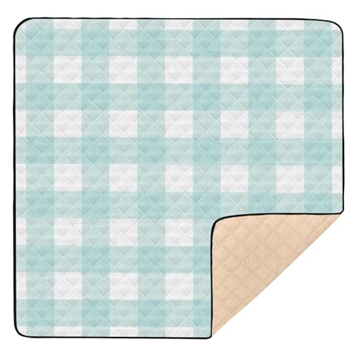 GuoChe Buffalo Plaid Schottenkaro-Muster Schottland Blau Muster Niedlich Faltbar für Boden Wasserdicht Baby Kick GuoChe Buffalo Plaid Schottenkaro-Muster Schottland Blau Muster Niedlich Faltbar für Boden Wasserdicht Baby Kick von GuoChe
