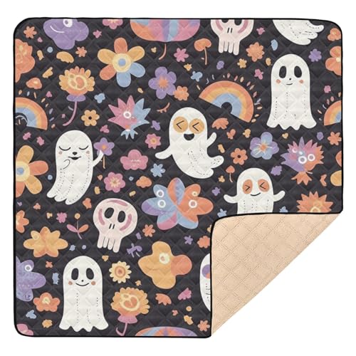 GuoChe Bunte Blumen-Halloween-Muster, groß, stabil für den Boden, bequeme Spielmatte für Babys GuoChe Bunte Blumen-Halloween-Muster, groß, stabil für den Boden, bequeme Spielmatte für Babys von GuoChe