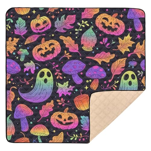 GuoChe Bunte Kürbis- und Halloween-Aktivitätsmatte, groß, rutschfest, für den Boden, ungiftig, Bauchzeit, Aktivitätsmatte für GuoChe Bunte Kürbis- und Halloween-Aktivitätsmatte, groß, rutschfest, für den Boden, ungiftig, Bauchzeit, Aktivitätsmatte für von GuoChe