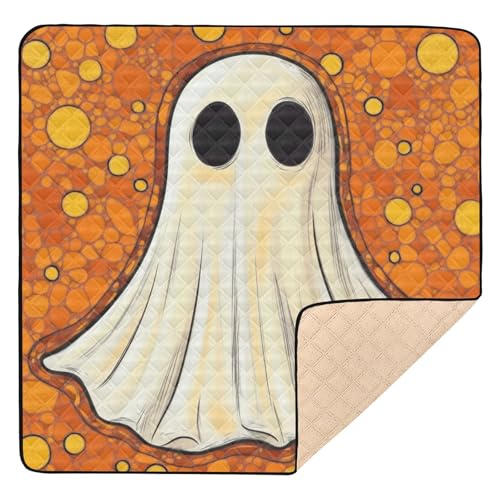 GuoChe Bunte Muster, Halloween, weicher Schaumstoff für drinnen und draußen, bequem, Baby-Spielmatte für den Bauch GuoChe Bunte Muster, Halloween, weicher Schaumstoff für drinnen und draußen, bequem, Baby-Spielmatte für den Bauch von GuoChe