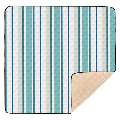 GuoChe Bunte Streifen, groß, stilvoll für drinnen und draußen, gemütlich, atmungsaktiv, Baby-Krabbelmatte für GuoChe Bunte Streifen, groß, stilvoll für drinnen und draußen, gemütlich, atmungsaktiv, Baby-Krabbelmatte für von GuoChe