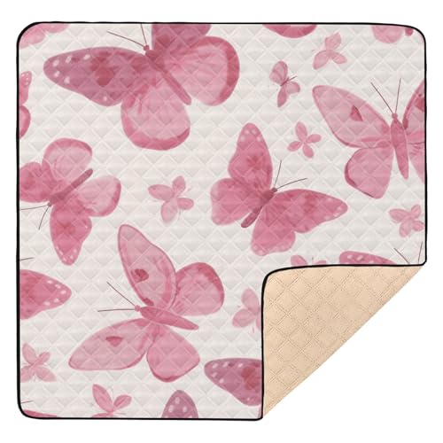 GuoChe Butterflie große, rutschfeste Babymatte für den Boden, wasserdicht, gepolstert, für Babys, Kleinkinder, 127 cm x GuoChe Butterflie große, rutschfeste Babymatte für den Boden, wasserdicht, gepolstert, für Babys, Kleinkinder, 127 cm x von GuoChe