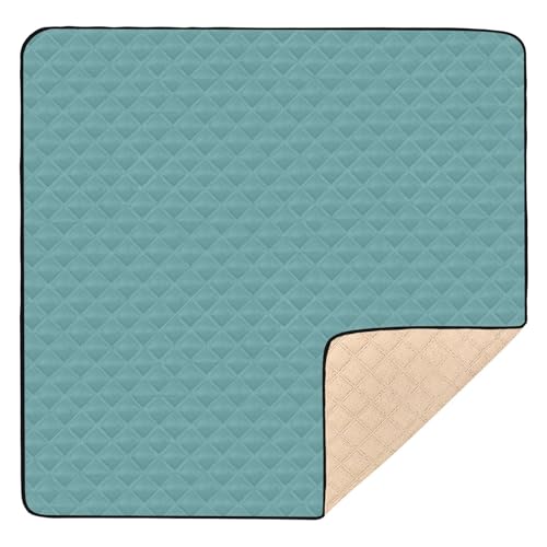 GuoChe Cadet Blue Große rutschfeste für drinnen und draußen, waschbar, Bauchzeit & Krabbelmatte für Babys GuoChe Cadet Blue Große rutschfeste für drinnen und draußen, waschbar, Bauchzeit & Krabbelmatte für Babys von GuoChe