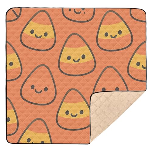 GuoChe Candy Corn Halloween Print Large Sturdy for Floor Waterproof Padded Baby Mat for Babies Infants GuoChe Candy Corn Halloween Print Large Sturdy for Floor Waterproof Padded Baby Mat for Babies Infants von GuoChe