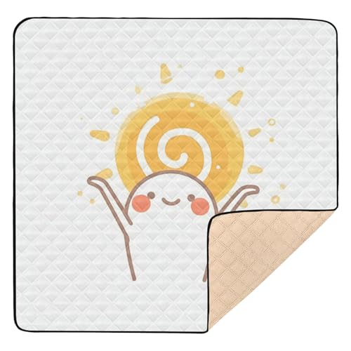 GuoChe Cartoon Holding Sun Large Non-Slip for Indoor Outdoor Non-Toxic Playroom Activity Mat for GuoChe Cartoon Holding Sun Large Non-Slip for Indoor Outdoor Non-Toxic Playroom Activity Mat for von GuoChe