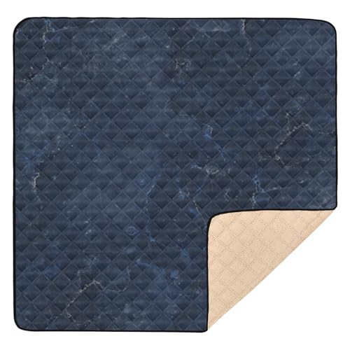 GuoChe Dunkelblauer Marmor, groß, stilvoll für drinnen und draußen, bequeme Spielmatte für Babys, Kleinkinder GuoChe Dunkelblauer Marmor, groß, stilvoll für drinnen und draußen, bequeme Spielmatte für Babys, Kleinkinder von GuoChe