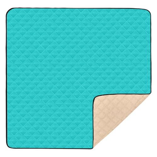GuoChe Dunkeltürkis, weich gepolstert, für den Boden, leichte Bauch-Zeitmatte für Babys, Kleinkinder, 127 cm x von GuoChe