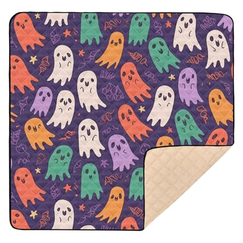 GuoChe Dunkelviolettes Halloween-Muster, weich gepolstert für den Boden, wasserabweisend, gepolsterte Spielmatte für GuoChe Dunkelviolettes Halloween-Muster, weich gepolstert für den Boden, wasserabweisend, gepolsterte Spielmatte für von GuoChe