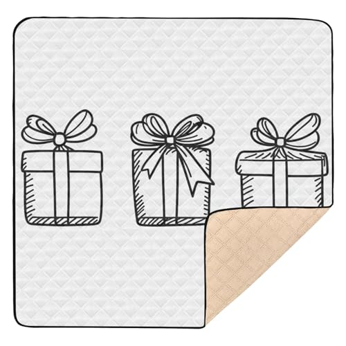 GuoChe Einfache Geschenkbox Umriss Weihnachten Groß rutschfest für Boden Bequeme Säugling Spielen Aktivitätsmatte für GuoChe Einfache Geschenkbox Umriss Weihnachten Groß rutschfest für Boden Bequeme Säugling Spielen Aktivitätsmatte für von GuoChe