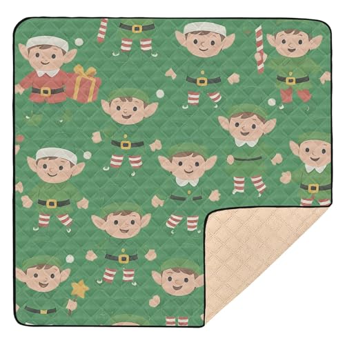 GuoChe Elfenmuster, groß, stilvoll, für den Boden, wasserabweisend, Bauch-Aktivitätsmatte für Babys von GuoChe