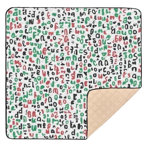 GuoChe Festive Christmas Word Collage Large Stylish for Floor Comfortable Activity Entertainment Mat for von GuoChe