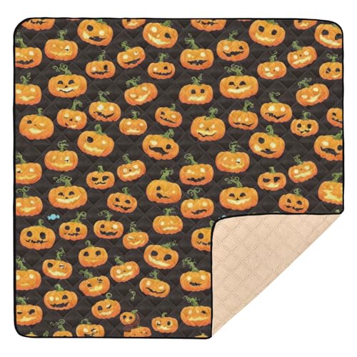 GuoChe Gepackte Halloween-Muster, weicher Schaumstoff für drinnen und draußen, wasserabweisend, Baby-Kick-Krabbelmatte für von GuoChe