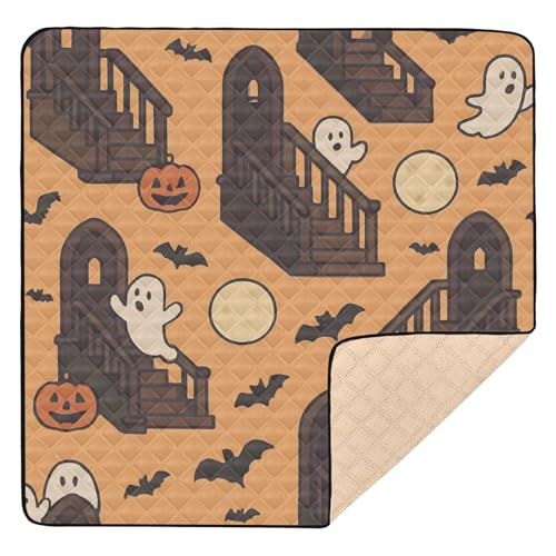 GuoChe Gruselige Treppe Halloween Muster Groß Stabil für Indoor Outdoor Tragbare Baby Krabbelmatte für GuoChe Gruselige Treppe Halloween Muster Groß Stabil für Indoor Outdoor Tragbare Baby Krabbelmatte für von GuoChe