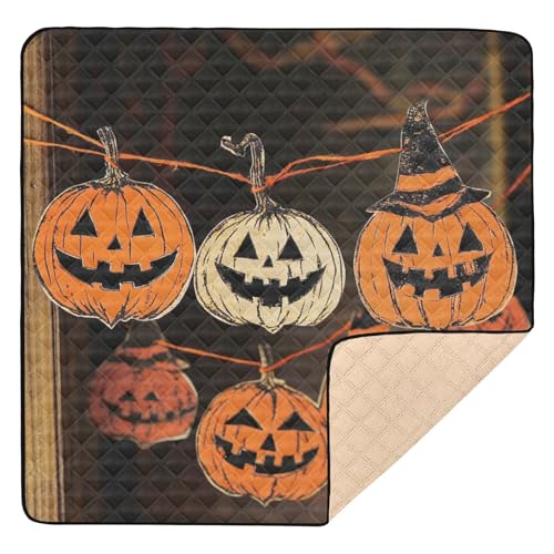 GuoChe Hängende Kürbisgesichter, Halloween, weicher Schaumstoff für drinnen und draußen, gemütlich, atmungsaktiv, Spielmatte für Kleinkinder GuoChe Hängende Kürbisgesichter, Halloween, weicher Schaumstoff für drinnen und draußen, gemütlich, atmungsaktiv, Spielmatte für Kleinkinder von GuoChe