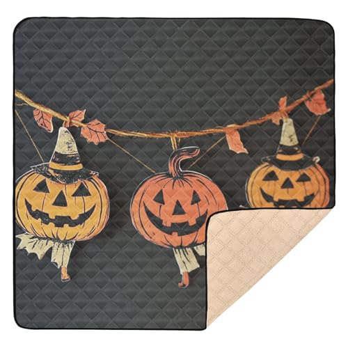 GuoChe Hängende Kürbisgesichter Halloween Weichschaum für drinnen und draußen, 1-teilige Baby-Krabbelmatte für Babys GuoChe Hängende Kürbisgesichter Halloween Weichschaum für drinnen und draußen, 1-teilige Baby-Krabbelmatte für Babys von GuoChe