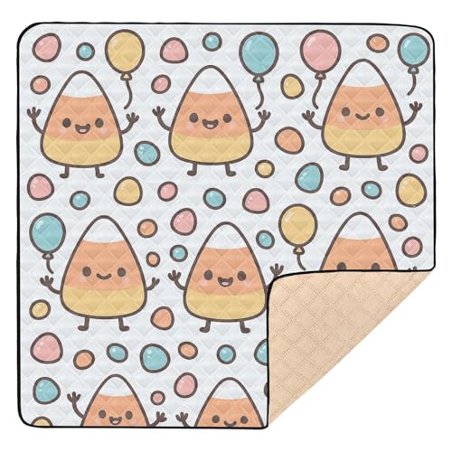 GuoChe Halloween Candy Corn Karneval Weich Dick für Indoor Outdoor Waschbar Gepolsterte Spielmatte für GuoChe Halloween Candy Corn Karneval Weich Dick für Indoor Outdoor Waschbar Gepolsterte Spielmatte für von GuoChe