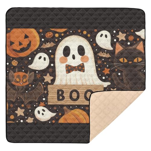 GuoChe Halloween-Dekor-Bild, groß, stabil, für Boden, 1-teilig, gepolsterte Spielmatte für Babys und Kleinkinder von GuoChe