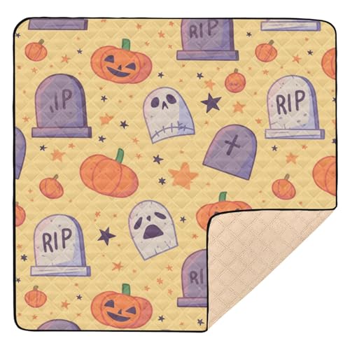 GuoChe Halloween Grabstein und Kürbis Muster Groß Stilvoll für Boden 1-teilige gepolsterte Babymatte für GuoChe Halloween Grabstein und Kürbis Muster Groß Stilvoll für Boden 1-teilige gepolsterte Babymatte für von GuoChe