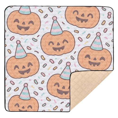 GuoChe Halloween-Kürbis-Party, niedlich, faltbar, für Boden, wasserdichte Trittmatte für Babys von GuoChe