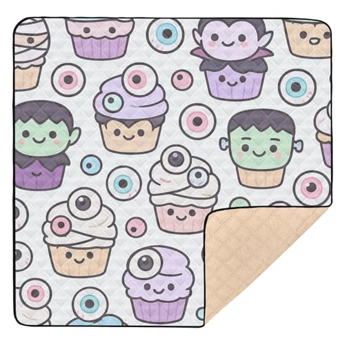 GuoChe Halloween Monster Cupcakes Groß Stilvoll für Indoor Outdoor Wasserabweisend Kicking Mat für GuoChe Halloween Monster Cupcakes Groß Stilvoll für Indoor Outdoor Wasserabweisend Kicking Mat für von GuoChe