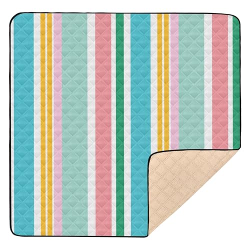 GuoChe Heerful Colors Interessante Streifen Weich Gepolstert für Boden Leichte Baby-Krabbelmatte für Babys GuoChe Heerful Colors Interessante Streifen Weich Gepolstert für Boden Leichte Baby-Krabbelmatte für Babys von GuoChe