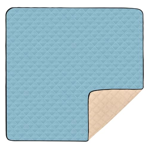 GuoChe Hellblau, weich gepolstert, für den Boden, leichte Baby-Kick-Krabbelmatte für Babys, Kinder, Kleinkinder, Säuglinge, GuoChe Hellblau, weich gepolstert, für den Boden, leichte Baby-Kick-Krabbelmatte für Babys, Kinder, Kleinkinder, Säuglinge, von GuoChe