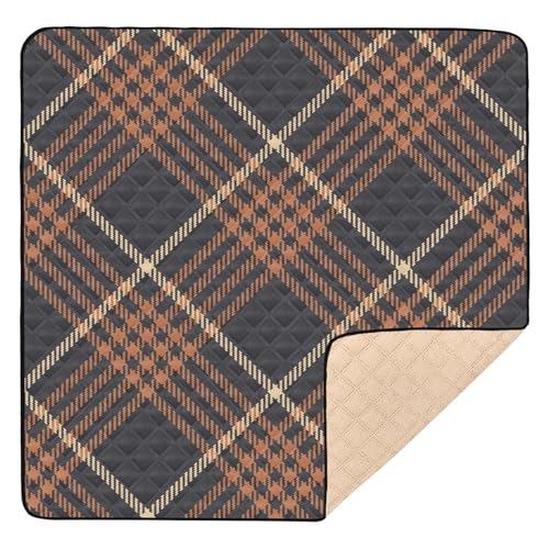 GuoChe Herbstbraun und Orange, kariert, weich, dick, für drinnen und draußen, wasserabweisend, Spielzimmer-Aktivitätsmatte GuoChe Herbstbraun und Orange, kariert, weich, dick, für drinnen und draußen, wasserabweisend, Spielzimmer-Aktivitätsmatte von GuoChe