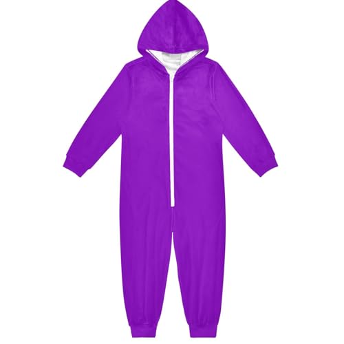 GuoChe Kinder-Pyjama, Fleece, Reißverschluss, Kapuze, für junge Mädchen, Heimkleidung, 5–14 Jahre, dunkles Voilettenmuster, Bunt, 4 Jahre GuoChe Kinder-Pyjama, Fleece, Reißverschluss, Kapuze, für junge Mädchen, Heimkleidung, 5–14 Jahre, dunkles Voilettenmuster, Bunt, 4 Jahre von GuoChe