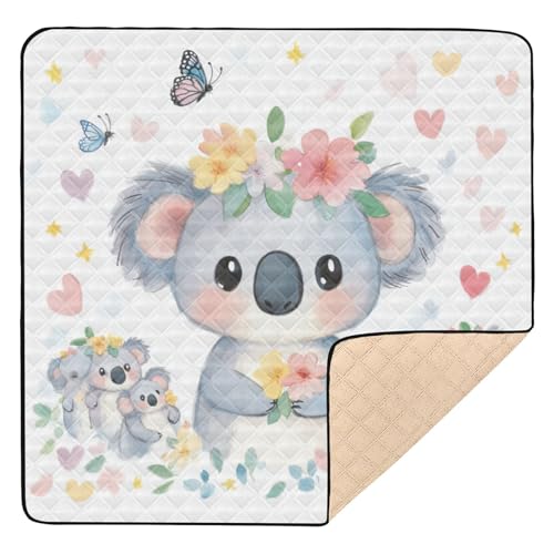 GuoChe Koala mit Blumen, weich, dick, für Boden, ungiftig, Bauchzeit und Krabbelmatte für Babys, Kinder, Kleinkinder GuoChe Koala mit Blumen, weich, dick, für Boden, ungiftig, Bauchzeit und Krabbelmatte für Babys, Kinder, Kleinkinder von GuoChe