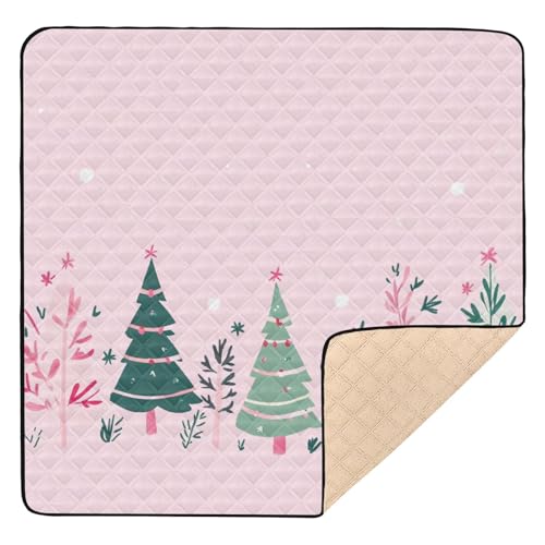 GuoChe Minimalistischer Weihnachtsbaum, niedlich, faltbar, für drinnen und draußen, tragbare Reise-Spielmatte für Babys und Kinder von GuoChe