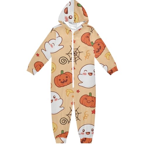 GuoChe Nachtwäsche Urlaub Pyjama Flanell Reißverschluss Kapuze Heimkleidung 5-14T Halloween und Kürbismuster, Bunt, 4 Jahre GuoChe Nachtwäsche Urlaub Pyjama Flanell Reißverschluss Kapuze Heimkleidung 5-14T Halloween und Kürbismuster, Bunt, 4 Jahre von GuoChe