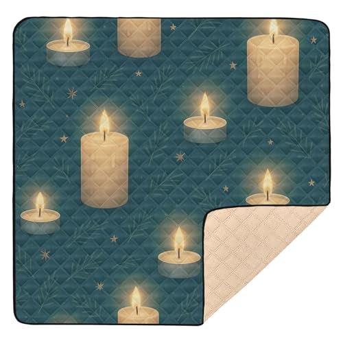 GuoChe Nahtlose Kerzen Muster groß stilvoll für drinnen und draußen bequem Baby spielen Bauch Zeit Matte für GuoChe Nahtlose Kerzen Muster groß stilvoll für drinnen und draußen bequem Baby spielen Bauch Zeit Matte für von GuoChe
