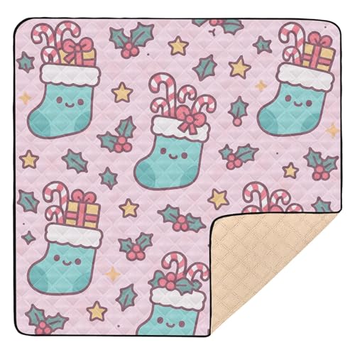 GuoChe Nahtlose Strümpfe Muster Niedlich Faltbar für Indoor Outdoor Tragbare Baby Krabbelmatte für Baby von GuoChe