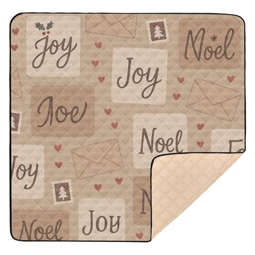 GuoChe Nahtlose Weihnachtskarten-Muster, groß, stilvoll für drinnen und draußen, gemütlich, atmungsaktiv, Baby-Kick GuoChe Nahtlose Weihnachtskarten-Muster, groß, stilvoll für drinnen und draußen, gemütlich, atmungsaktiv, Baby-Kick von GuoChe