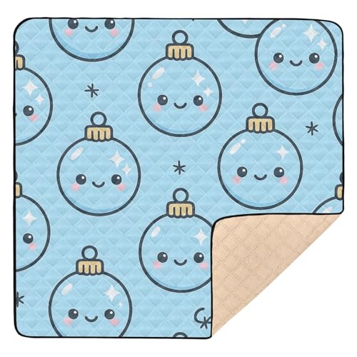 GuoChe Ornament Kugel Nahtloses Muster Groß Rutschfest für Boden Wasserdicht Aktivität Unterhaltung Matte für von GuoChe
