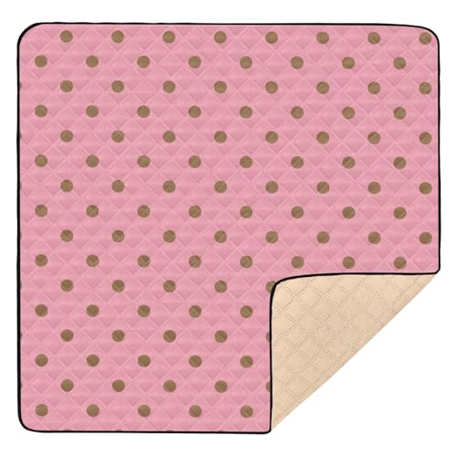 GuoChe Polka Dots Bright Pink Mid Century Modern Soft Thick for Floor Water Resistant Tummy Time & Crawling GuoChe Polka Dots Bright Pink Mid Century Modern Soft Thick for Floor Water Resistant Tummy Time & Crawling von GuoChe