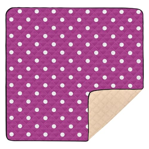 GuoChe Polka Dots Lila Mid Century Modern Groß Stabil für Indoor Outdoor Bequeme Bauchzeit Aktivität GuoChe Polka Dots Lila Mid Century Modern Groß Stabil für Indoor Outdoor Bequeme Bauchzeit Aktivität von GuoChe