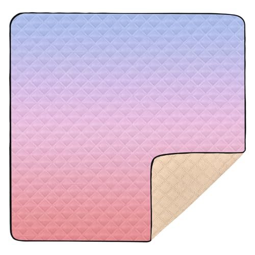 GuoChe Rosa Lila Farbverlauf groß stilvoll für drinnen und draußen, tragbare Bauchzeitmatte für Babys, Kinder, Kleinkinder GuoChe Rosa Lila Farbverlauf groß stilvoll für drinnen und draußen, tragbare Bauchzeitmatte für Babys, Kinder, Kleinkinder von GuoChe