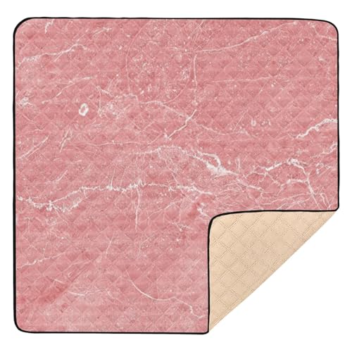 GuoChe Rosa Marmor Vintage Stein Groß rutschfest für Indoor Outdoor Wasserdicht Gepolsterte Babymatte für Baby Kinder GuoChe Rosa Marmor Vintage Stein Groß rutschfest für Indoor Outdoor Wasserdicht Gepolsterte Babymatte für Baby Kinder von GuoChe