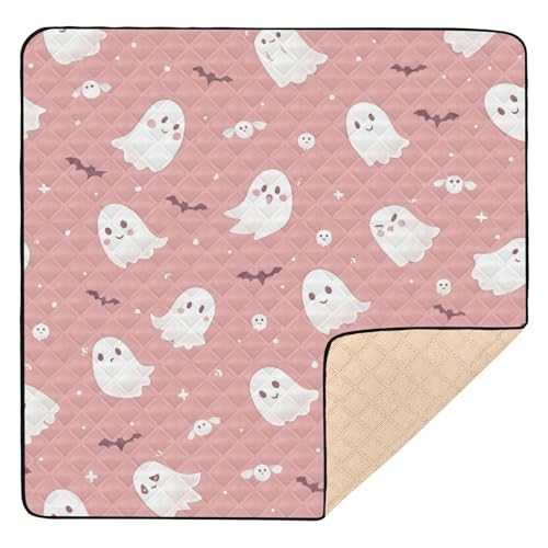 GuoChe Rosa Streumatte Halloween Druck Groß rutschfest für Boden 1-teilige Trittmatte für Baby von GuoChe