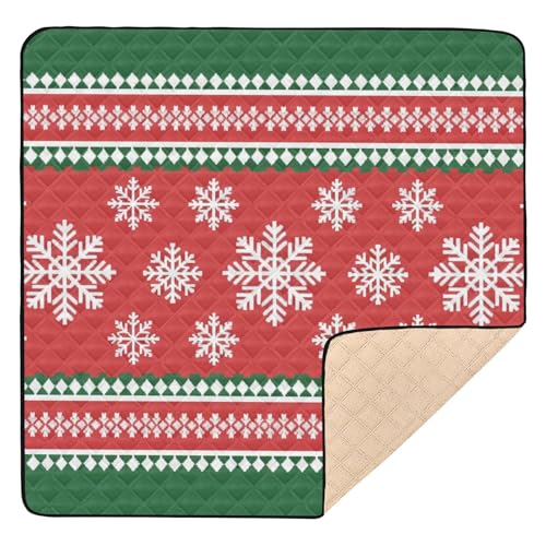 GuoChe Schneeflocken weicher Schaumstoff für Boden, bequeme Bauch-Zeitmatte für Baby, Kleinkind, 127 x 127 cm GuoChe Schneeflocken weicher Schaumstoff für Boden, bequeme Bauch-Zeitmatte für Baby, Kleinkind, 127 x 127 cm von GuoChe